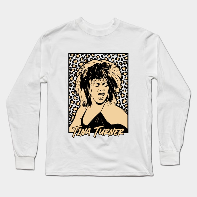 Tina Turner Legendary! Long Sleeve T-Shirt by Purwoceng